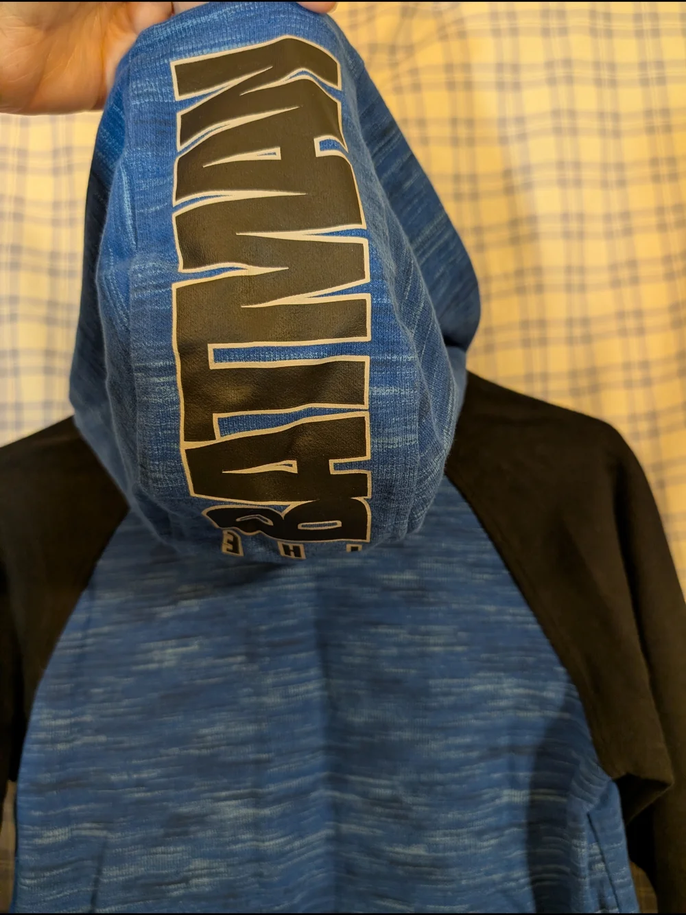 DC The Batman Logo Tee in Blue with Black Print